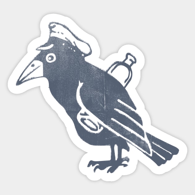 Kriegsmarine - Raven Sticker by Toby Wilkinson